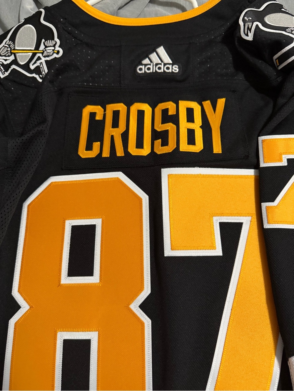 adidas Pittsburgh Penguins Sidney Crosby retro jersey sz 50 - Picture 7 of 7